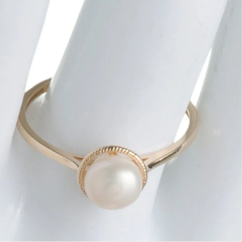 PEARL D'OR 14kt Gold Fancy Pearl Ring - Picture 3 of 3